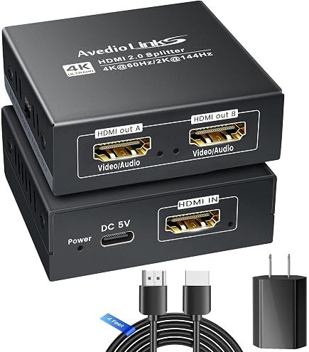 Amazon.com: GEFEN GTB-HD4K2K-148C-BLK 4K Ultra HD 1:8 Splitter for